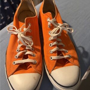 Converse Chuck Taylor low top Clemson Orange Canvas Sneakers Size 13